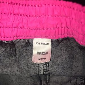 Neon Pink & Black Swim shorts